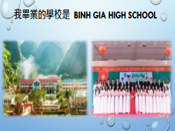 我畢業的學校是 BINH GIA HIGH SCHOOL